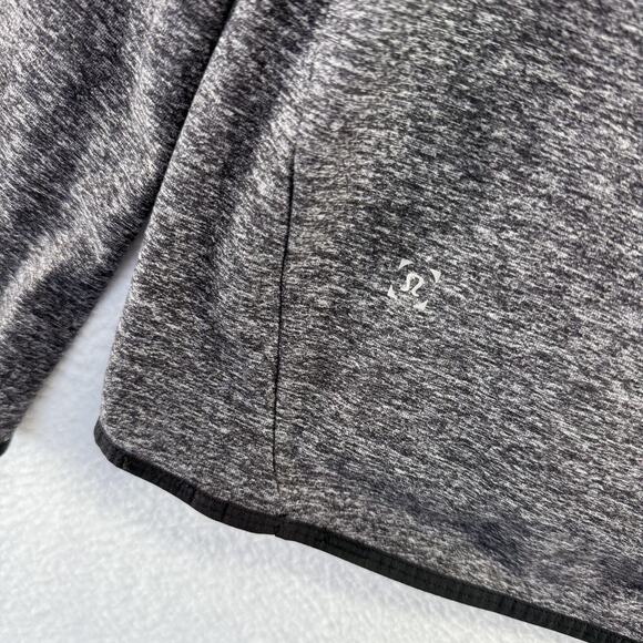 Lululemon Surge Warm Hoodie men's Medium Gray 1/4 Zip Pullover Running Training - Picture 8 of 11
